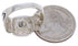 Silver Turquoise Inlay Southwest Ring Size 5-1/4 TX40001